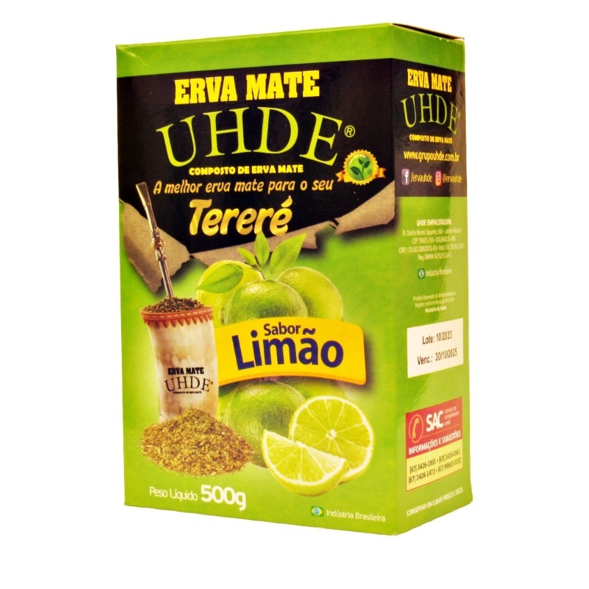 Tereré Erva Mate Sabor Limão 500g - Santa Maria