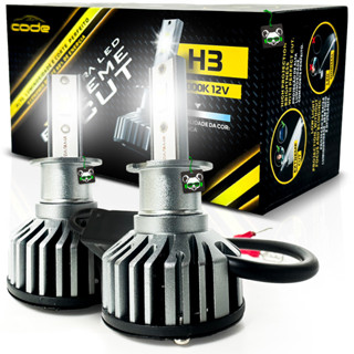 Kit Par Lampada Automotiva Ultra Led Extreme Cut 6000K 4400 Lúmens  Encaixe H3 Code em Oferta na Shopee
