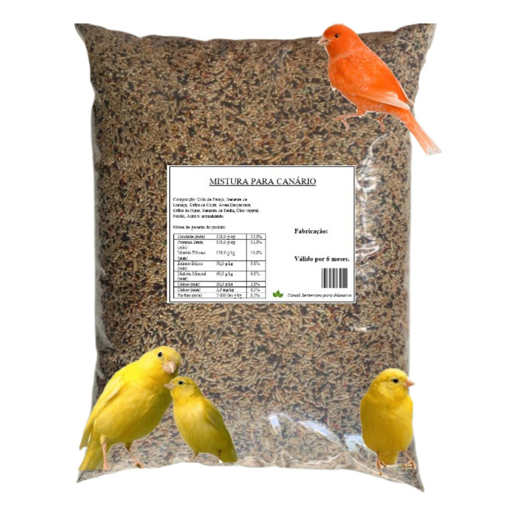 Mistura Ração Para Canário Especial Nutrição Super Premium 1,3 ou 5 Kg