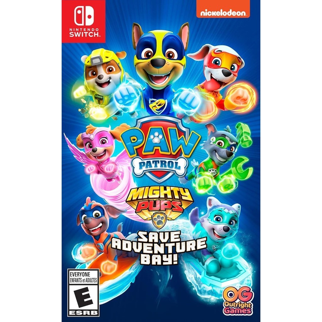 Paw Patrol Mighty Pups Save Adventure Bay Switch em Oferta na Shopee