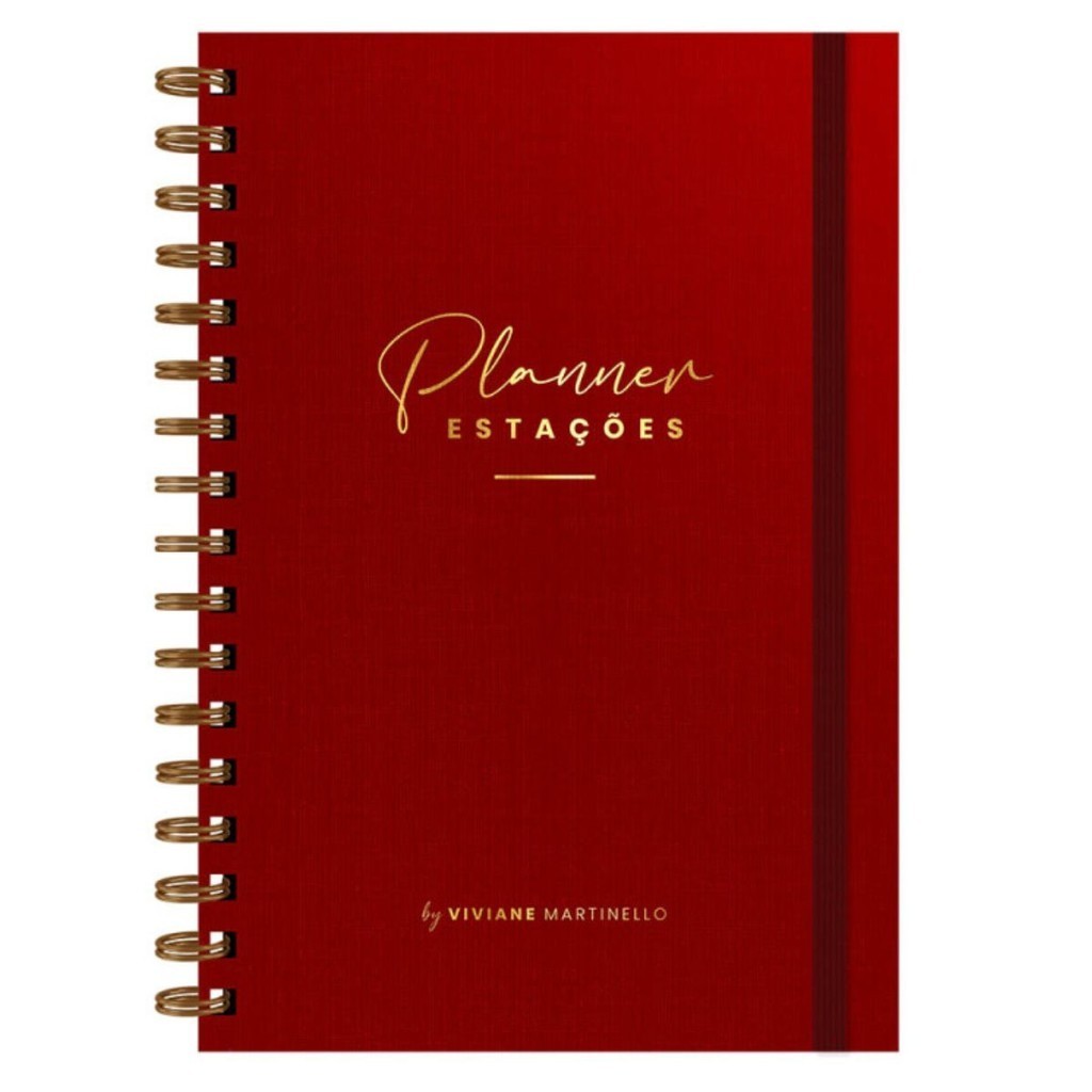 Planner Estações Vermelho Premium | Viviane Martinello | Editora Vida em Oferta na Shopee