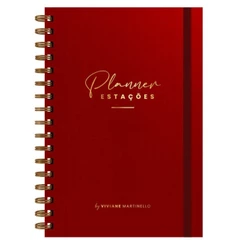 Planner Estações Vermelho Premium | Viviane Martinello | Editora Vida