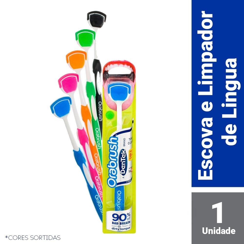 Escova de Língua DenTek Orabrush em Oferta na Shopee