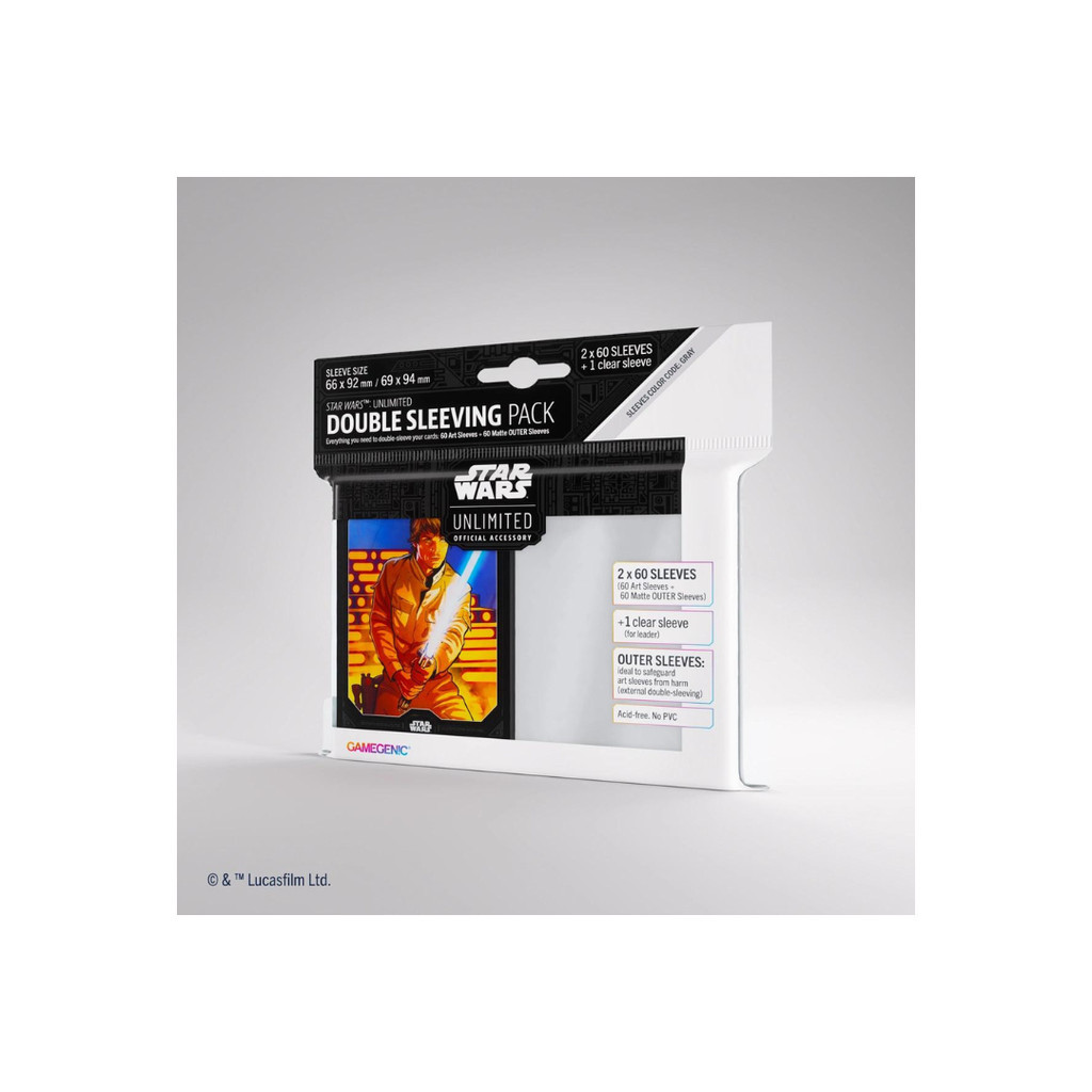 Gamegenic: Star Wars Unlimited Art Sleeves Double Sleeving Pack - Luke Skywalker