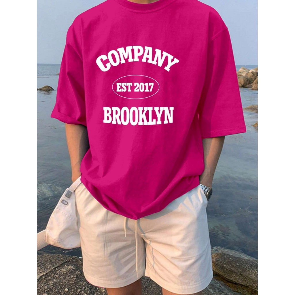 Blusa Looks Vintage Brooklyn T Shirt  Company Exclusiva Casual Camiseta Minimalista Oversized
