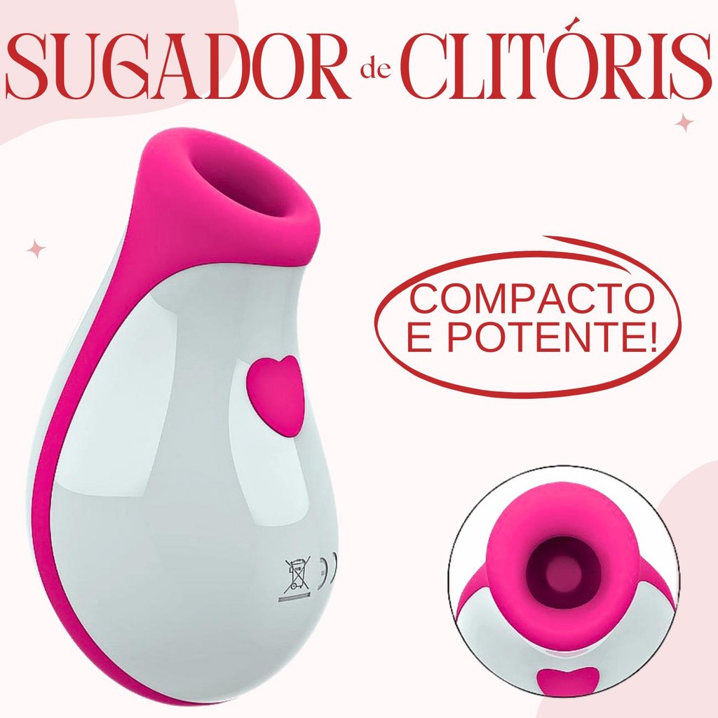 Sugador de Clitóris Ergonômico Compacto 8 modos pulsação