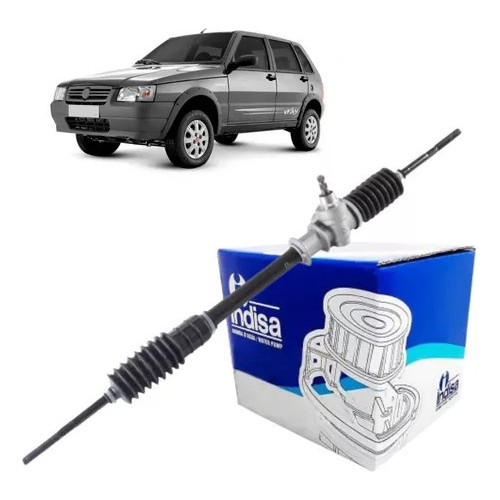 Caixa Direção Mecânica - Fiat Uno Quadrado / Uno Mille 2002 A 2008 2009 2010 2011 2012 2013 2014 em Oferta na Shopee