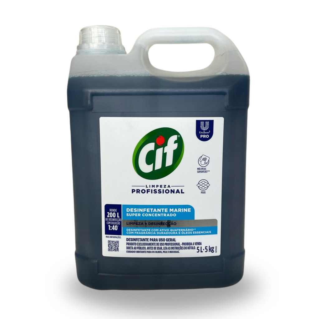 Desinfetante Concentrado Marine 5L CIF - Limpeza e Desinfecção - Pets