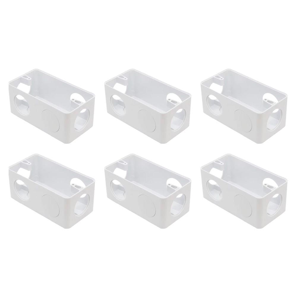 Kit Com 6 Caixas Condulete Inpol 6 Entradas 1" Branca - 112 - Home & Living