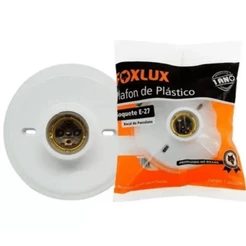 PLAFON / SPOT BRANCO SOQUETE E27 PORCELANA FOXLUX