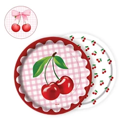 8~40 PRATO FESTA CEREJA FESTA CHERRY DE PAPEL 18 CM FESTCOLOR (CHOCO)