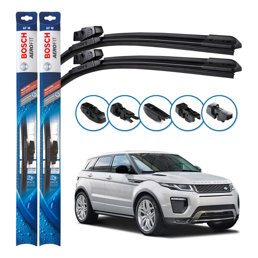 Par Palhetas Limpador Parabrisa Multiclip Original Bosch Land Rover Range Rover Evoque 2011 A 2018