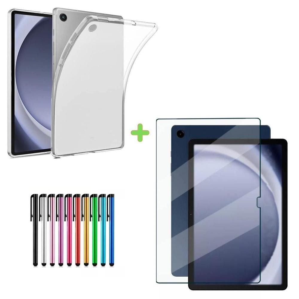 Capa TPU Super Protetora + Película e Caneta Touch Compatível com Tablet A9 Plus X210 X216 -11 polegadas