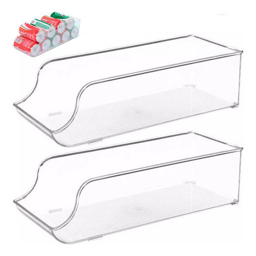 Kit 2 Porta Lata Suporte Refrigerante Para Organizar Cozinha