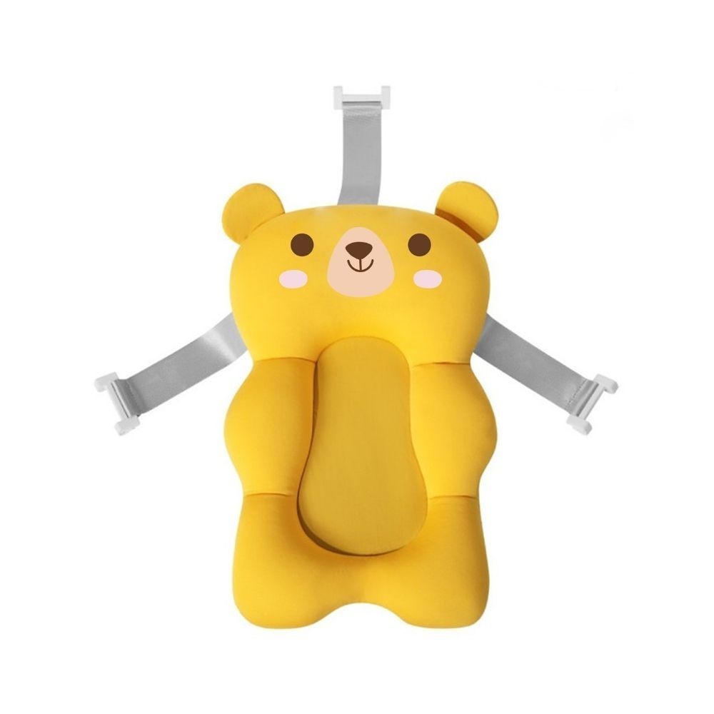 Almofada Flutuante para Banho Bebê Bóia de Banheira com Alça - Amarelo