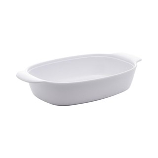 Travessa Oval Lyor Milão de Melamina Branca 32cm