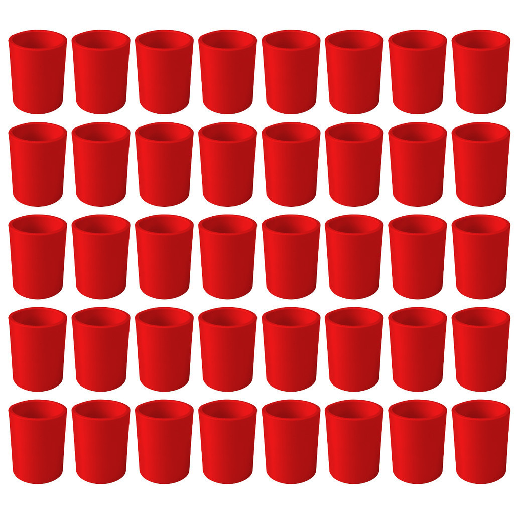 Kit 40 Pcs  Luva Pvc Vermelho 1 Polegada Emenda P/Tubo Condulete Eletroduto  Soldável