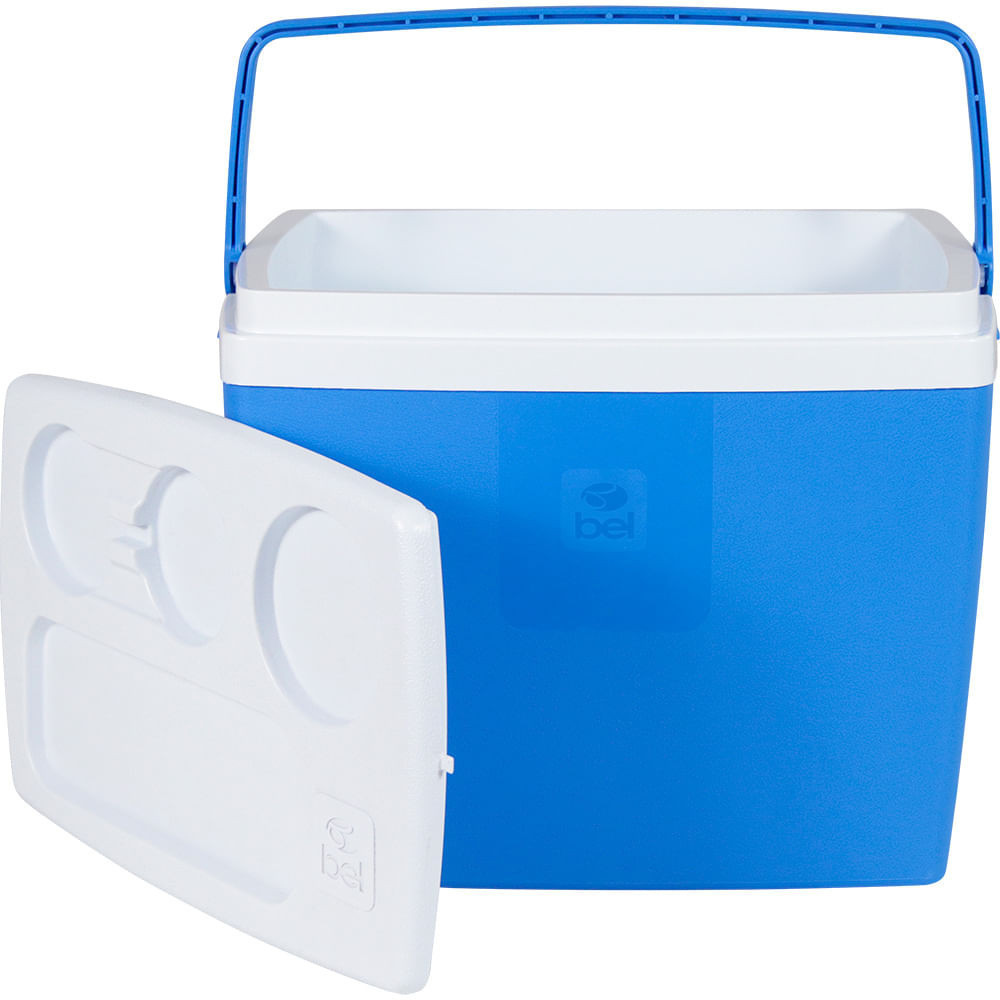 Caixa Termica Cooler 19L Azul Pesca Praia Camping Belfix
