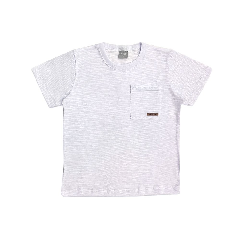 Camiseta Menino Bolso Etiqueta - Kidstok em Oferta na Shopee