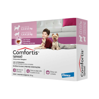 Antipulgas Cães e Gatos Comfortis 140mg 1 Comprimido Elanco em Oferta na Shopee