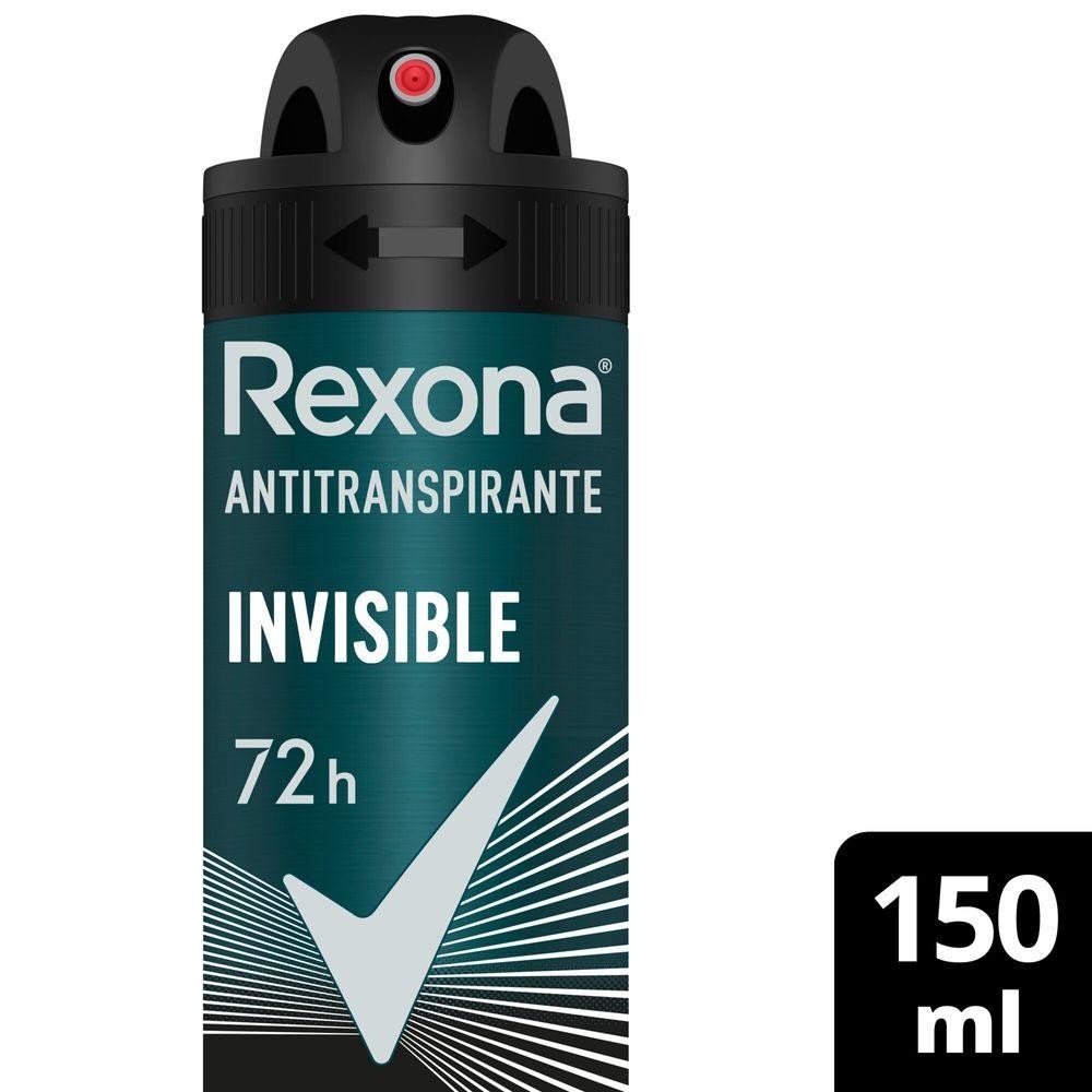 Desodorante Antitranspirante Rexona Men Invisible 150 ml em Oferta na Shopee