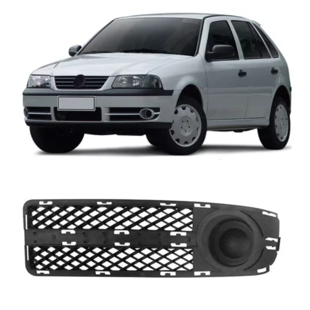 GRADE FAROL MILHA GOL PARATI SAVEIRO G3 FASE 2 03 05 ESQUERDO em Oferta na Shopee