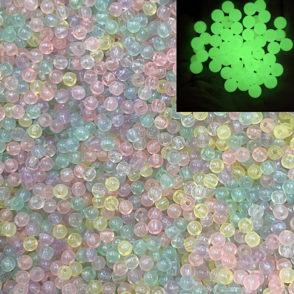 400 Pçs Miçanga Efeito Luminoso 6mm-50g-colorido em Oferta na Shopee