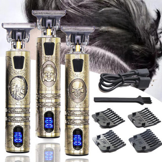Maquina De Barbear Cortar Cabelo Aparador Profissional Barbeador Acabamento Sem Fio Portá…