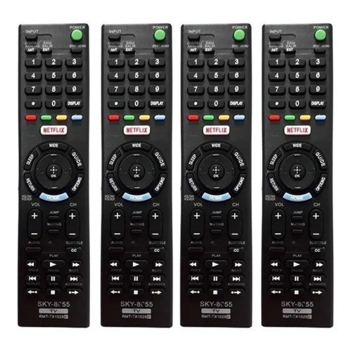 2 Controle Compatível Smart Tv Sony Rmt-tx102 1028 - Miniatura 2