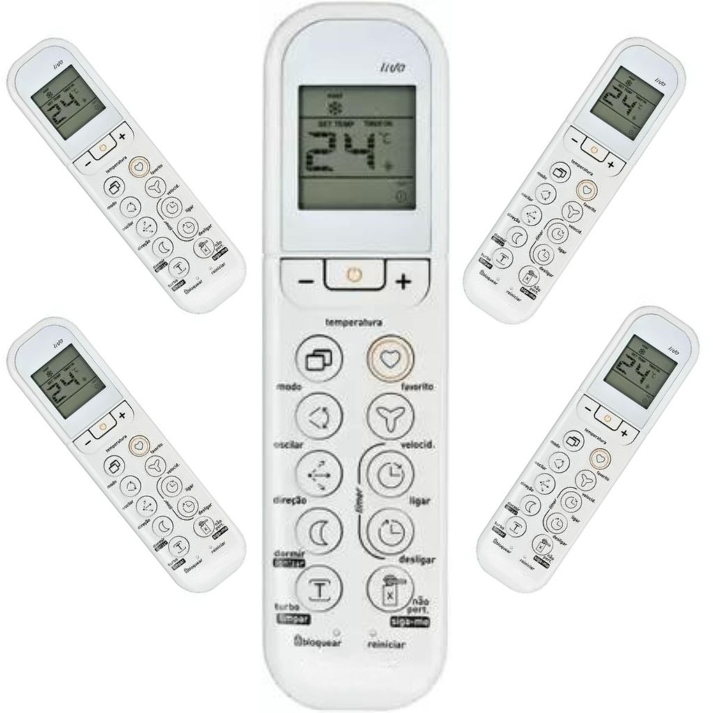 Oferta com 5 Controle Compatível Ar Condicio. Midea Split Vize Liva