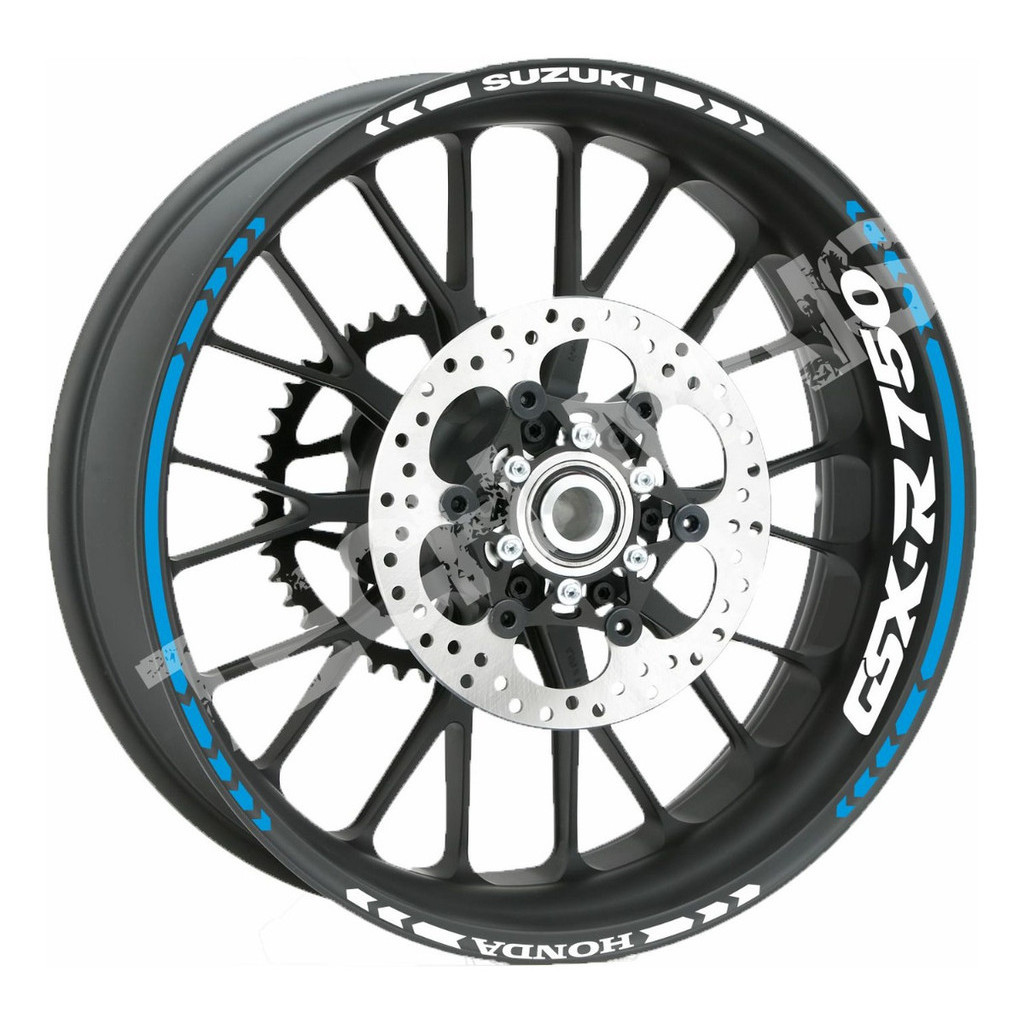 Kit Adesivos Refletivo De Rodas Frisos Moto Suzuki Gsx-r 750 GSXR750 GSXR 750 GSX R750