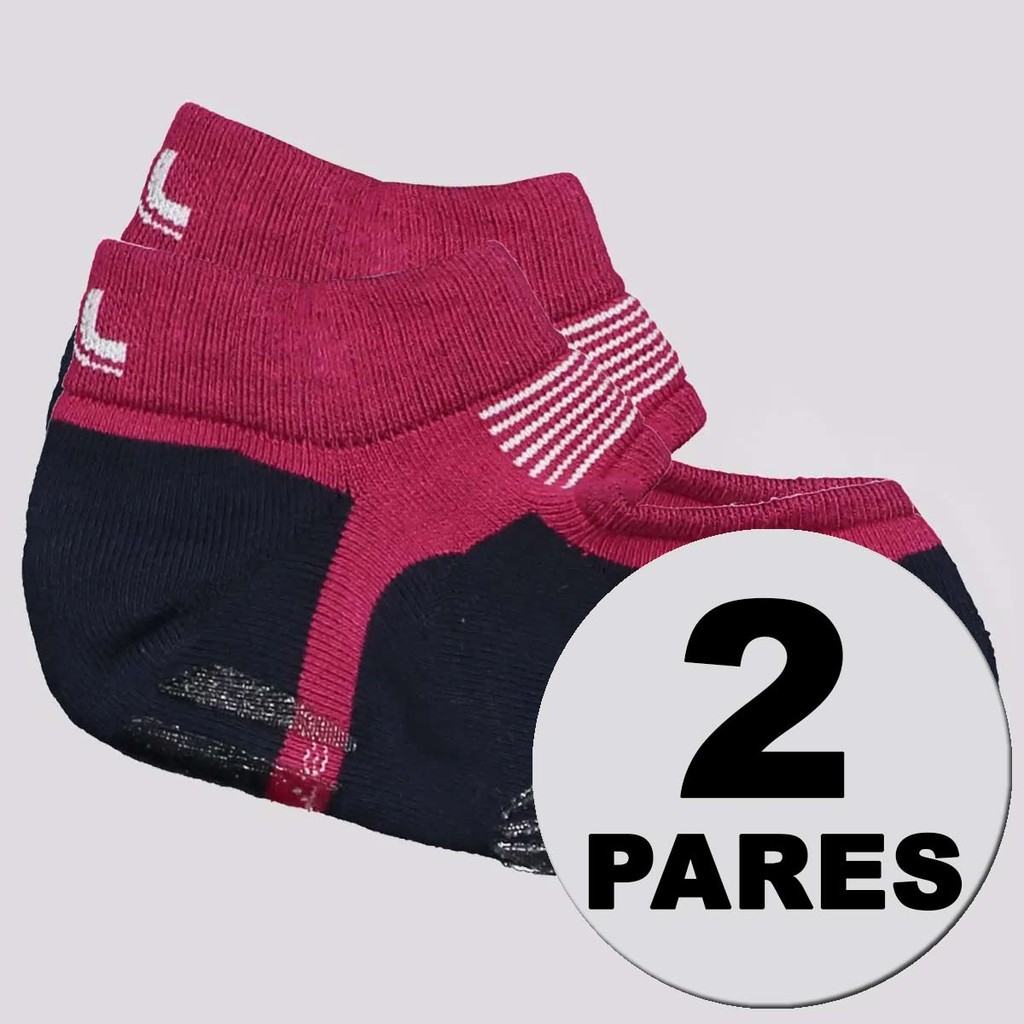 Kit Meia Lupo Performance Sapatilha Pilates 2 Pares Feminina Preto e Vinho em Oferta na Shopee