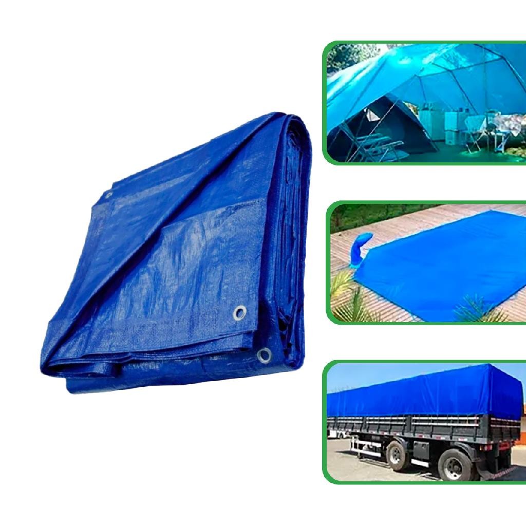 Lona Reforçada Polietileno Impermeável 100 Micras - 4x3m em Oferta na Shopee