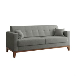 Sofá 3 Lugares Narvik Linho Cinza em Oferta na Shopee