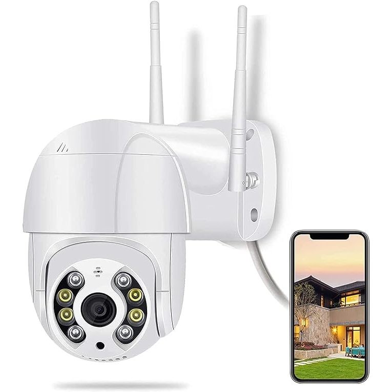 Wifi Hd 1080p A8 Câmera de Segurança, Câmera Ip Icsee Prova D'água Infravermelho Externa（Smartcamera-A08）