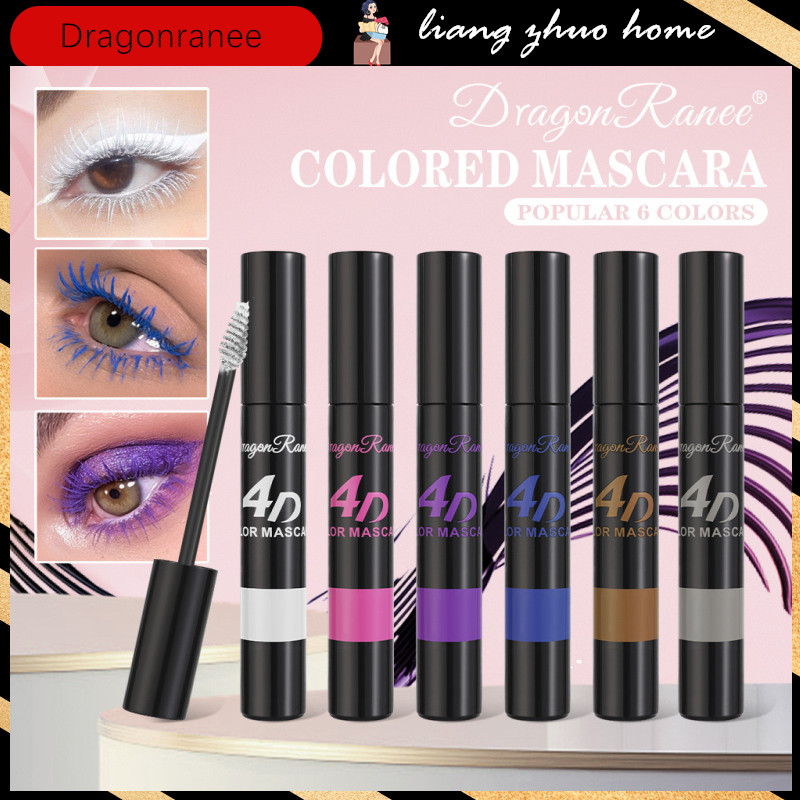Dragon Ranee 4D Azul Colorido Rímel À Prova D'água Cílios Alongamento Roxo Branco Preto Rosa Grosso Curling Secagem Rápi em Oferta na Shopee