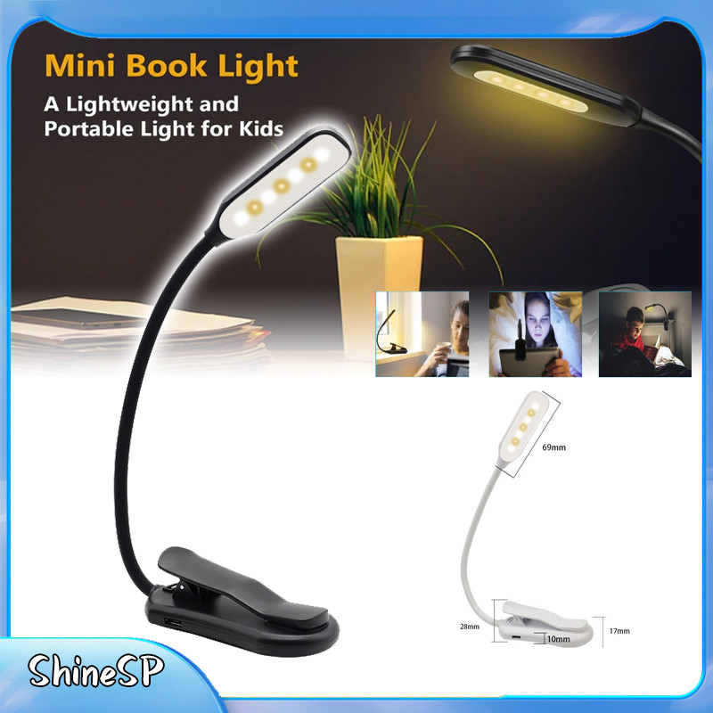 Luz De Leitura Recarregável De Livro Com Clipe Prendedor PRONTA ENTREGA em Oferta na Shopee