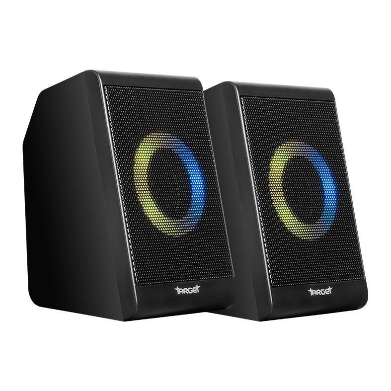 Caixa de Som TGT Eryx, RGB, 2x3W RMS, Preto, TGT-ERX-RGB01