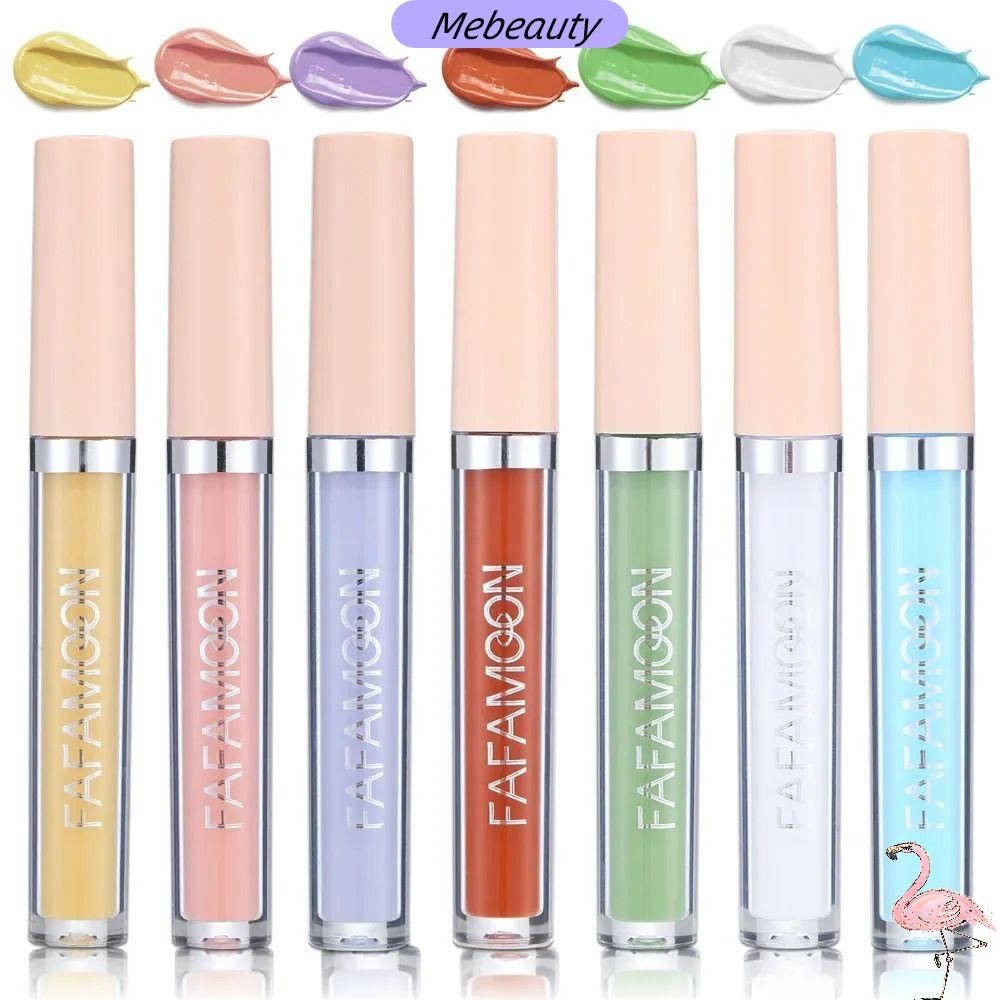 Creme De Base ME , Corretivo Líquido De Cobertura Total De 2.5ML Colorido Para Maquiagem Facial Com Tom De Pele Uniforme