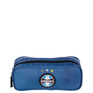 Estojo 2 Compartimentos Grêmio X01 - Azul em Oferta na Shopee