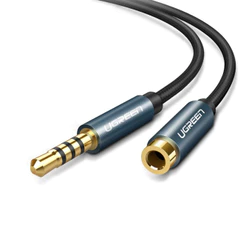Cabo de Áudio Extensor Ugreen 3.5mm Macho/Fêmea 1 Metro