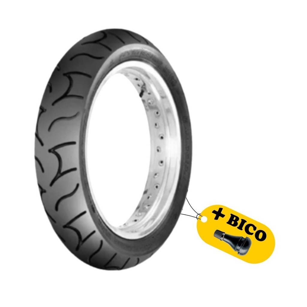Pneu Para Moto Sportíssimo 100/80-17 Dianteiro Maggion Para Uso Sem Câmara  + 1 Válvula de Brinde