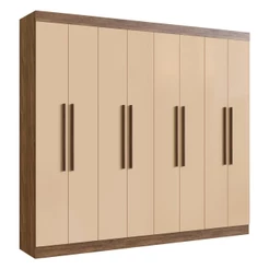 Guarda-Roupas Casal 100% MDF Severo 8 Portas 4 Gavetas Multimóveis