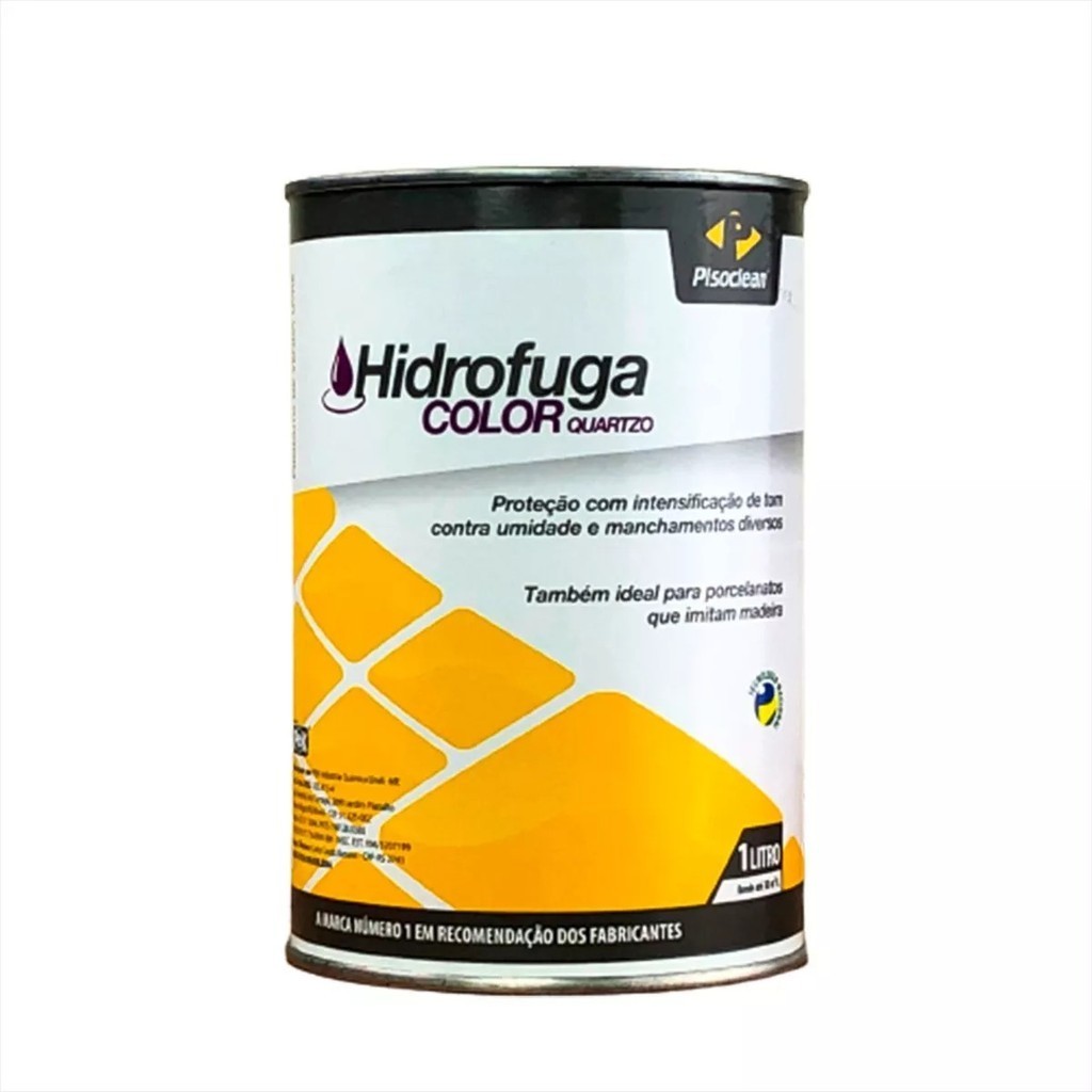 Psc Hidrofuga Color Quartzo 1L Pisoclean Hidrofugante