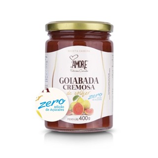 Goiabada cremosa de colher zero adição de açúcares 400g sabor máximo em Oferta na Shopee