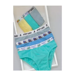 Cueca Menino Slip Lisa Cores Sortidas - Cruy Underwear