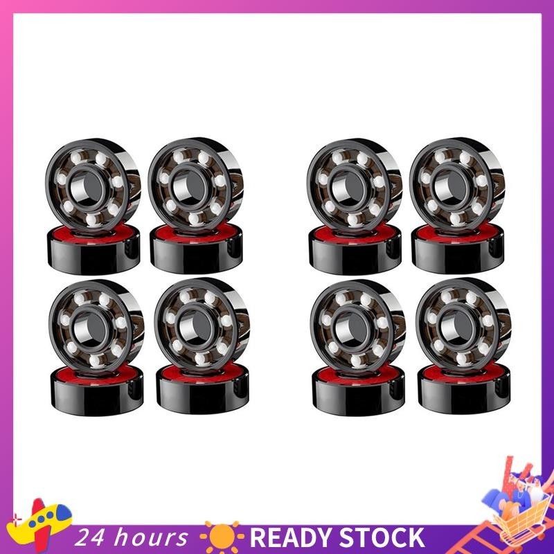 16 Pcs Rolamentos Cerâmicos De Alta Velocidade Resistente Ao Desgaste Para Roda De Skate