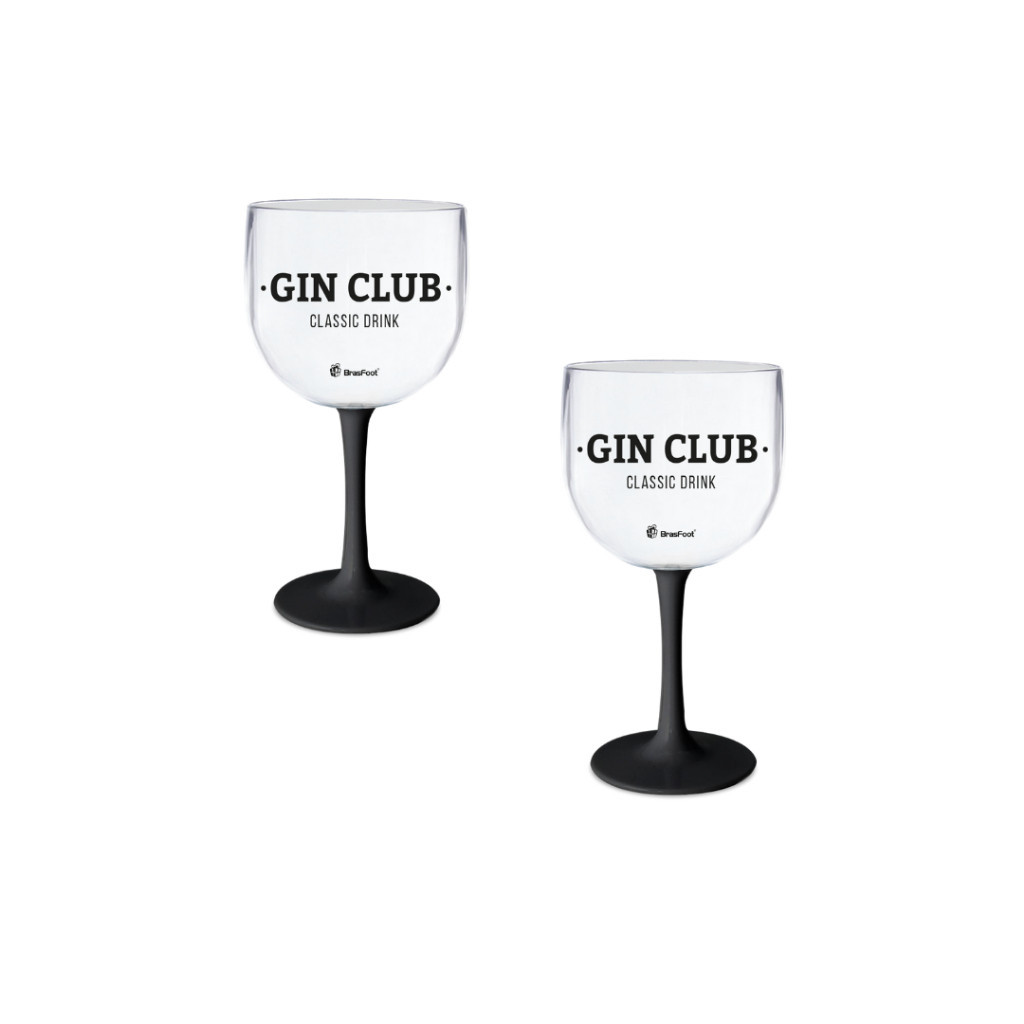 Taça Plástica para Festas - Drinks Coquetéis Gin 580 ml Marca Brasfoot – Tema Gin Club