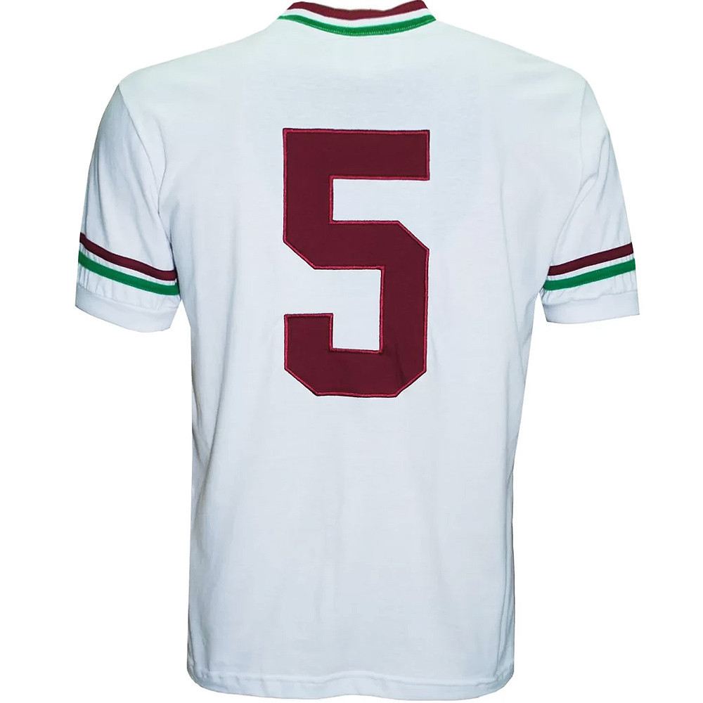 Detalhes do Camisa Fluminense Retrô 1952 Branca Masculina Oficial