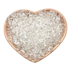 1000~ Pcs Transparentes De Multifacetados De Miçangas 4mm